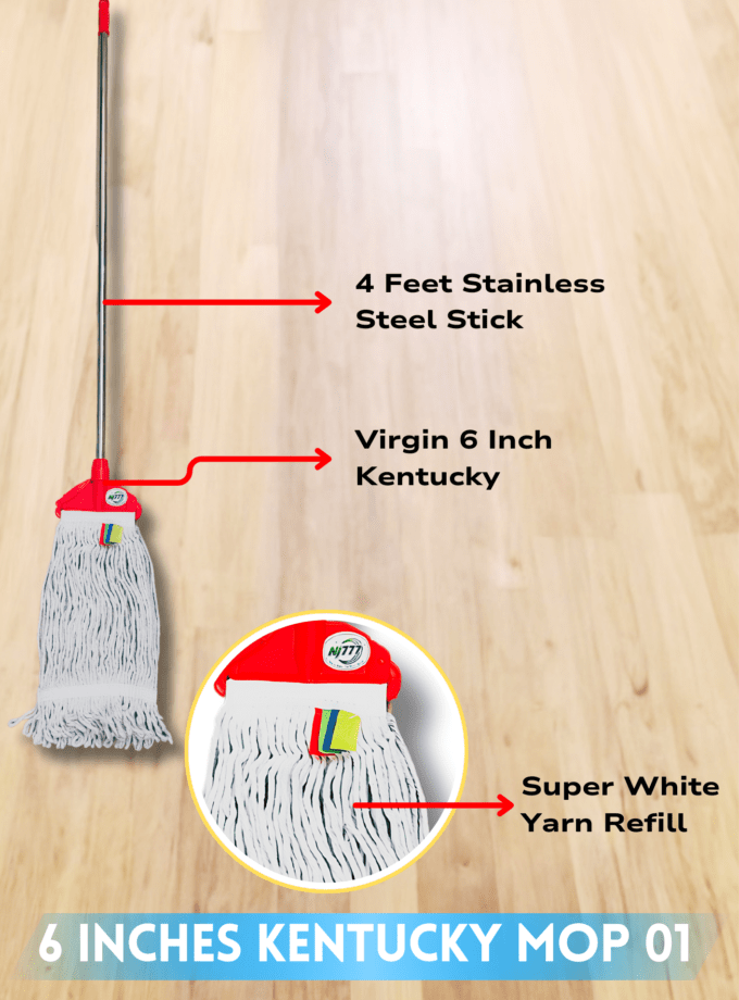 Kuntucky Mop ( Stainless Steel Stick )