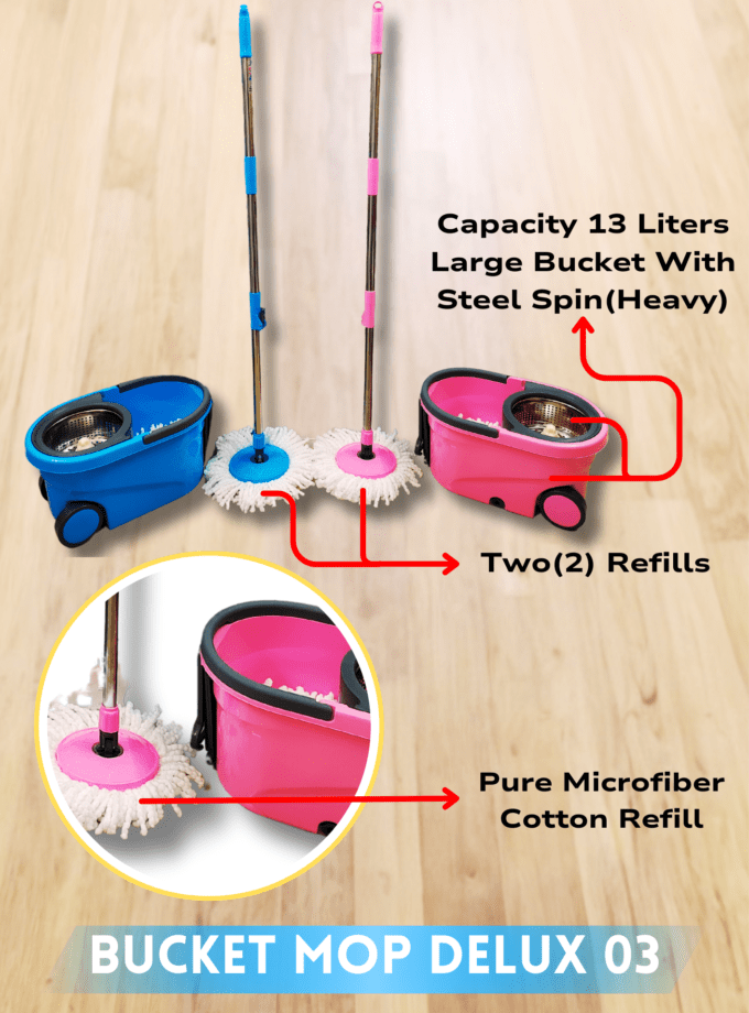 Bucket Mop Deluxe ( heavy steel spin )