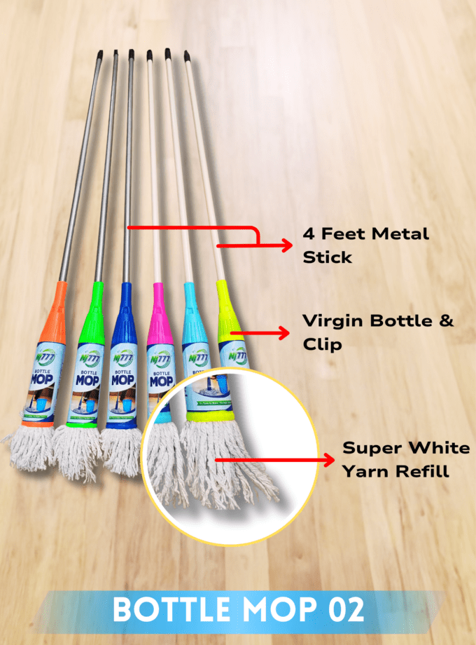 Bottle Mop ( Metal Stick )