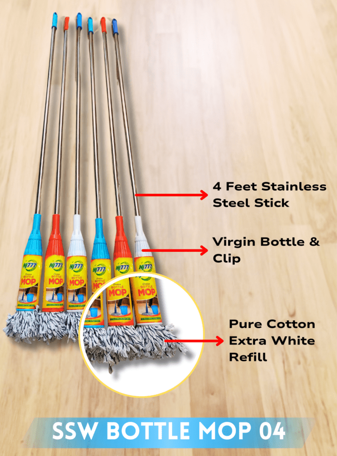SSW Bottle Mop ( Stainless Steel Stick )