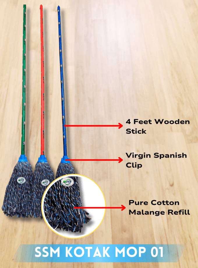 SSM Kotak Mop ( Wooden Stick )
