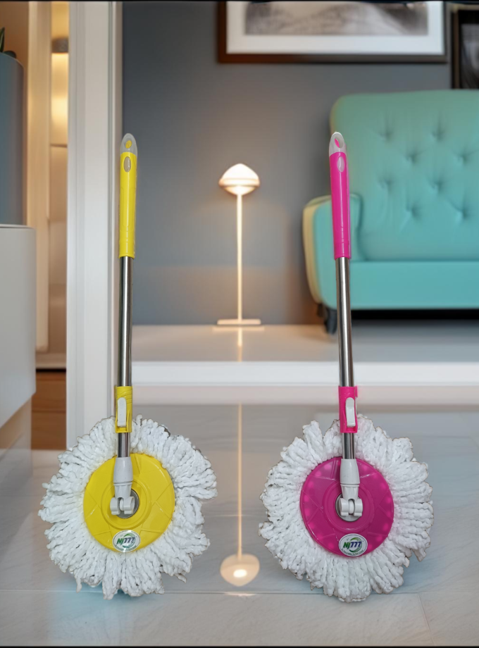 Premium Spin Mop (Stainless Steel Stick)