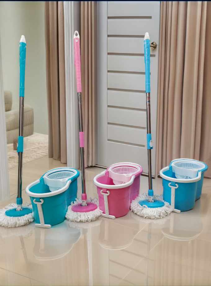 Bucket Mop ( plastic spin )