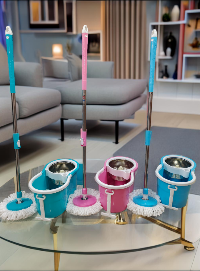 Bucket Mop ( steel spin )