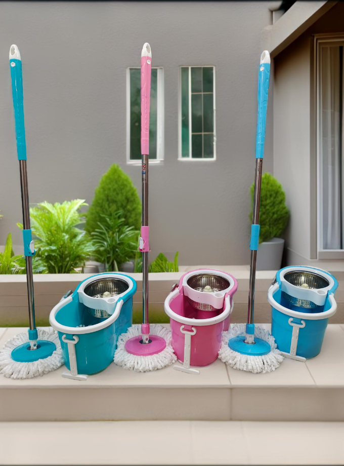 Bucket Mop ( steel spin )