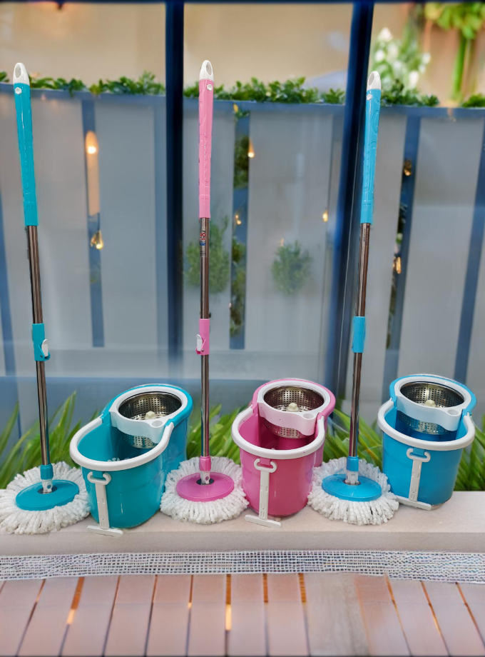 Bucket Mop ( steel spin )