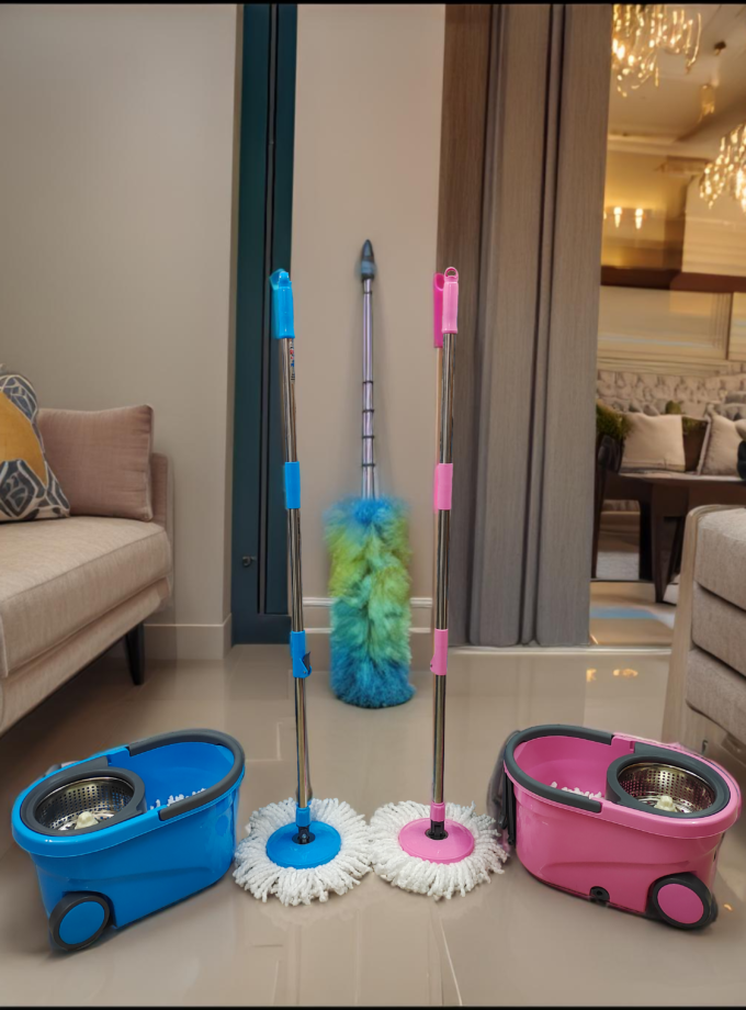 Bucket Mop Deluxe ( heavy steel spin )